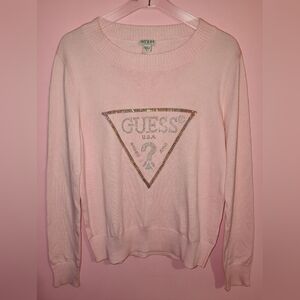 New Pink Guess Sweater! Size Large!